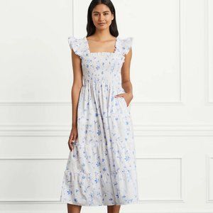 Hill House Home Ellie Nap Dress - Blue Botanical, Small